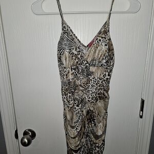 Body Central Animal Print Mini Dress
